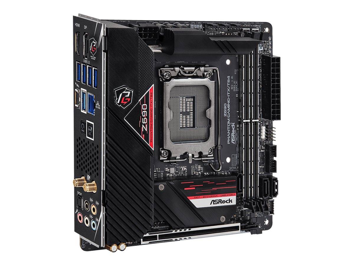Asrock Z690 Phantom Gaming-ITX/TB4, Intel, LGA 1700, Intel® Celeron®, Intel® Core™ i3, Intel® Core™ i5, Intel® Core™ i7,-4