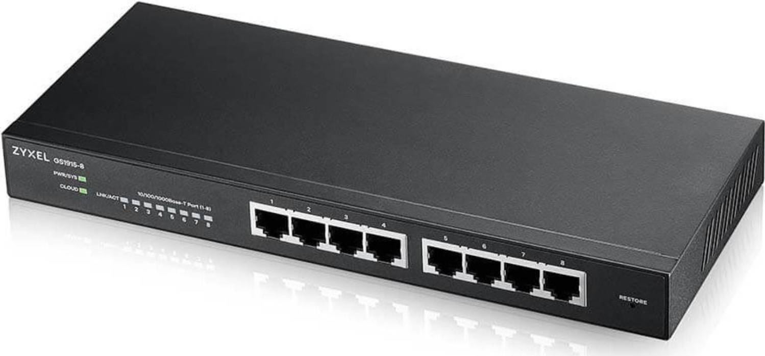 Zyxel GS1915-8, Géré, L2, Gigabit Ethernet (10/100/1000), Full duplex-2