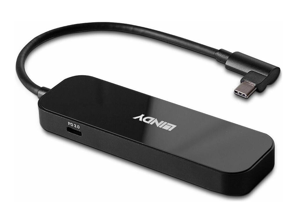 LINDY 43334 Hub USB 4 ports USB-C® 3.2, USB-C® 3.2, USB 3.1 (2è gén.), USB 3.1 (2è gén.) multicolore 43334-1