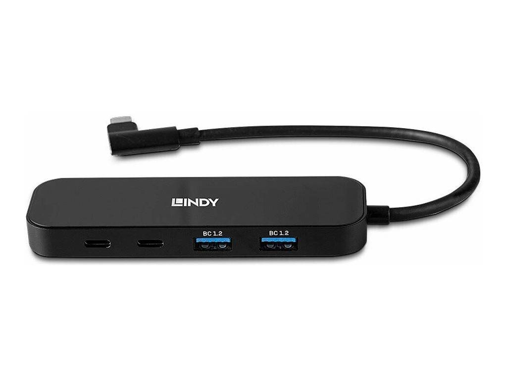 LINDY 43334 Hub USB 4 ports USB-C® 3.2, USB-C® 3.2, USB 3.1 (2è gén.), USB 3.1 (2è gén.) multicolore 43334-2