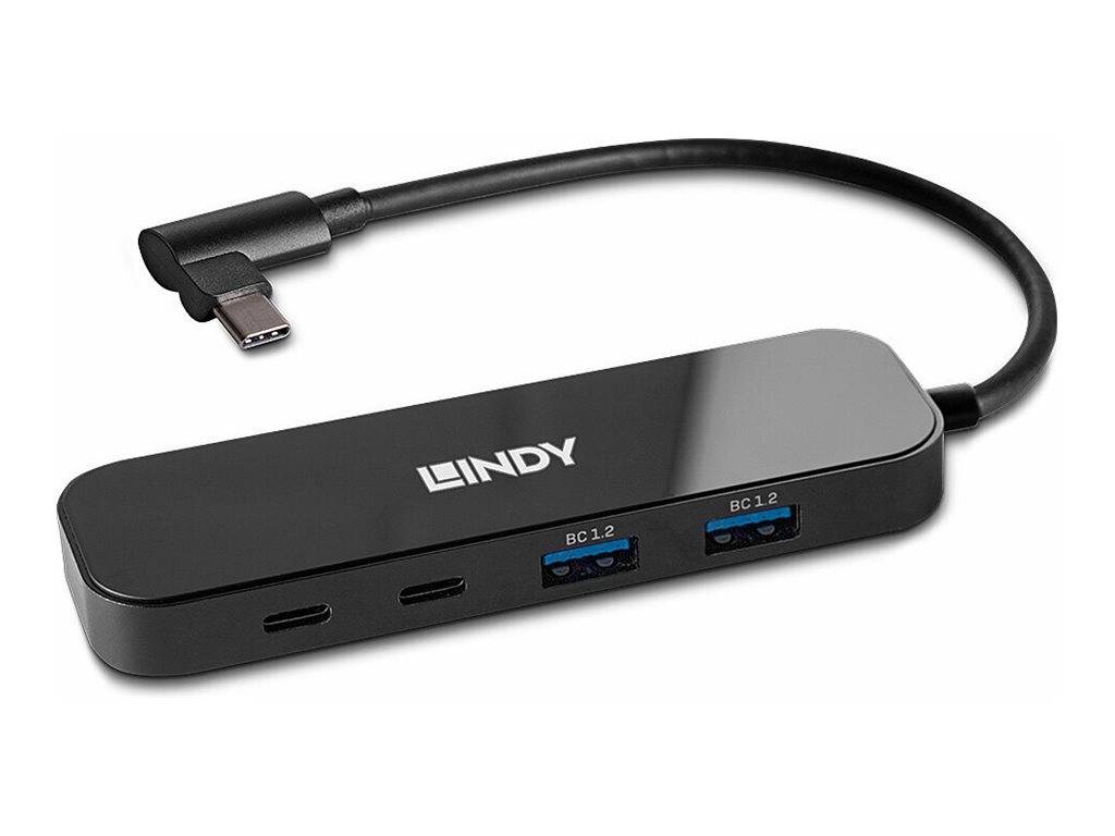 LINDY 43334 Hub USB 4 ports USB-C® 3.2, USB-C® 3.2, USB 3.1 (2è gén.), USB 3.1 (2è gén.) multicolore 43334-3