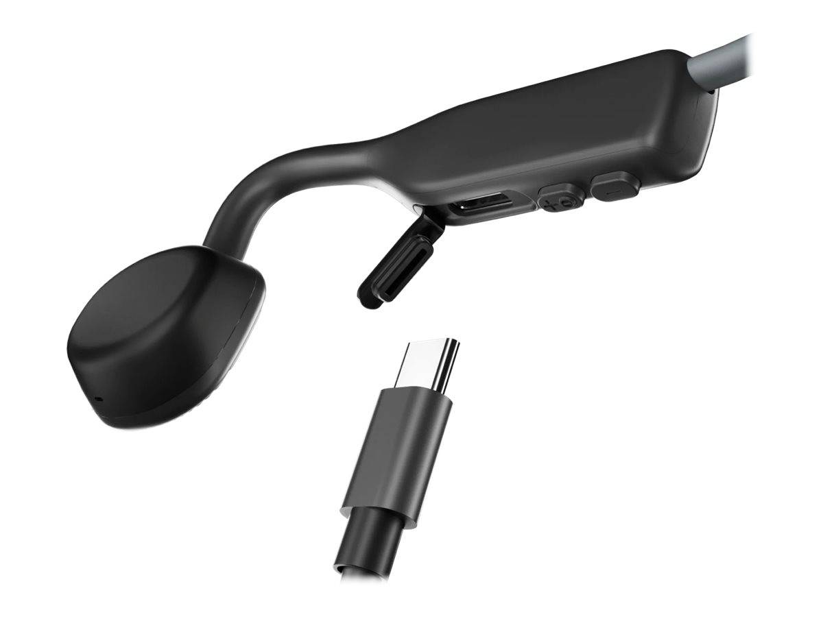 SHOKZ Casque sans-fil à conduction osseuse OpenMove - Bluetooth - Gris-3