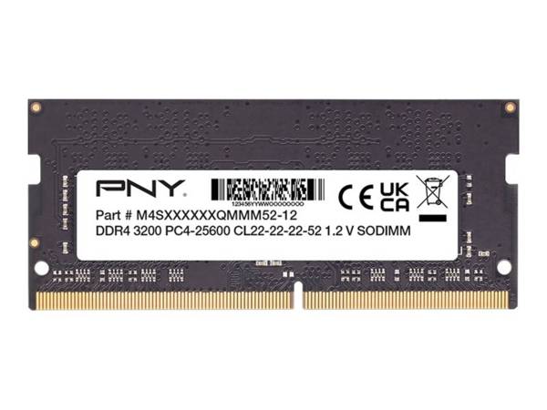 PNY Performance, 8 Go, 1 x 8 Go, DDR4, 3200 MHz, 260-pin SO-DIMM