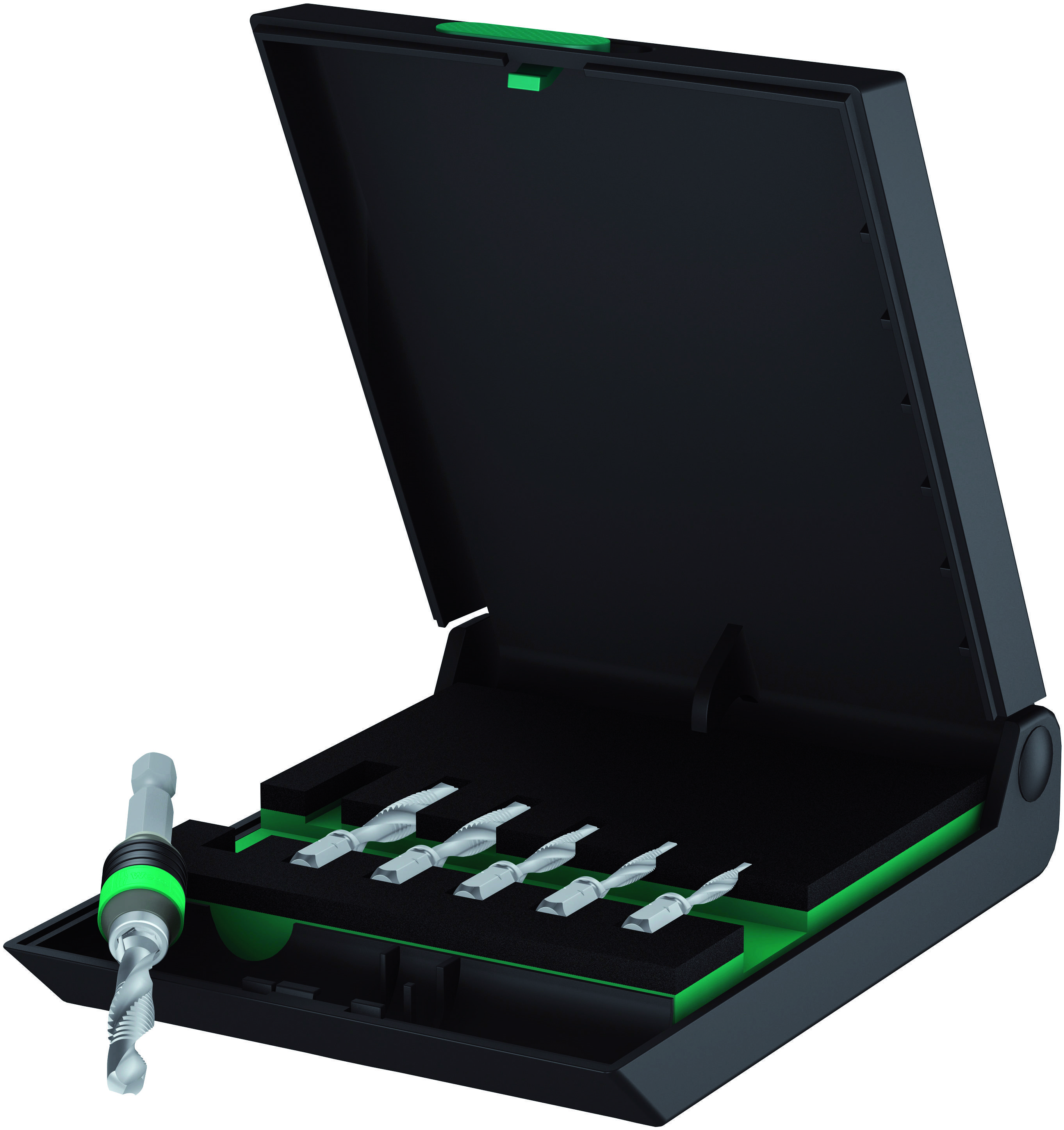 Wera 05104651001 847/7 HSS Set de tarauds combinés 7 pièces métrique coupe à droite DIN 3126 HSS 1 set-1