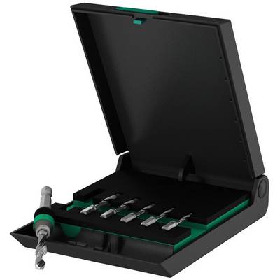 Wera 05104651001 847/7 HSS Set de tarauds combinés 7 pièces métrique coupe à droite DIN 3126 HSS 1 set-0