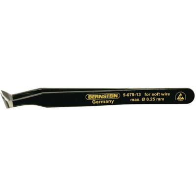 Pince de Bernstein, modèle 5-079-13, pour fil souple, à pointe fine pour travaux de précision ; diamètre maximal 0,25 mm.