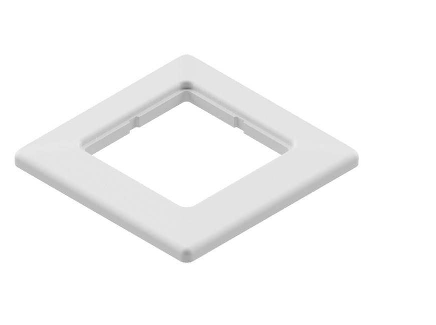 EasyLan Plastron simple, RAL 9010-0