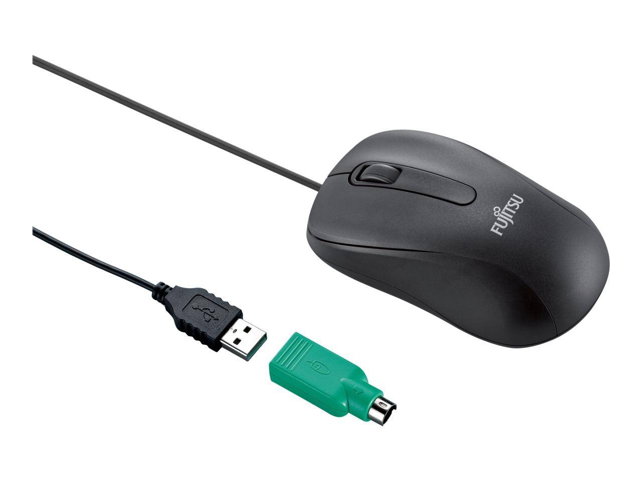 Fujitsu M530 Souris USB, PS2 laser noir 3 Boutons 1200 dpi connexion PS2-1