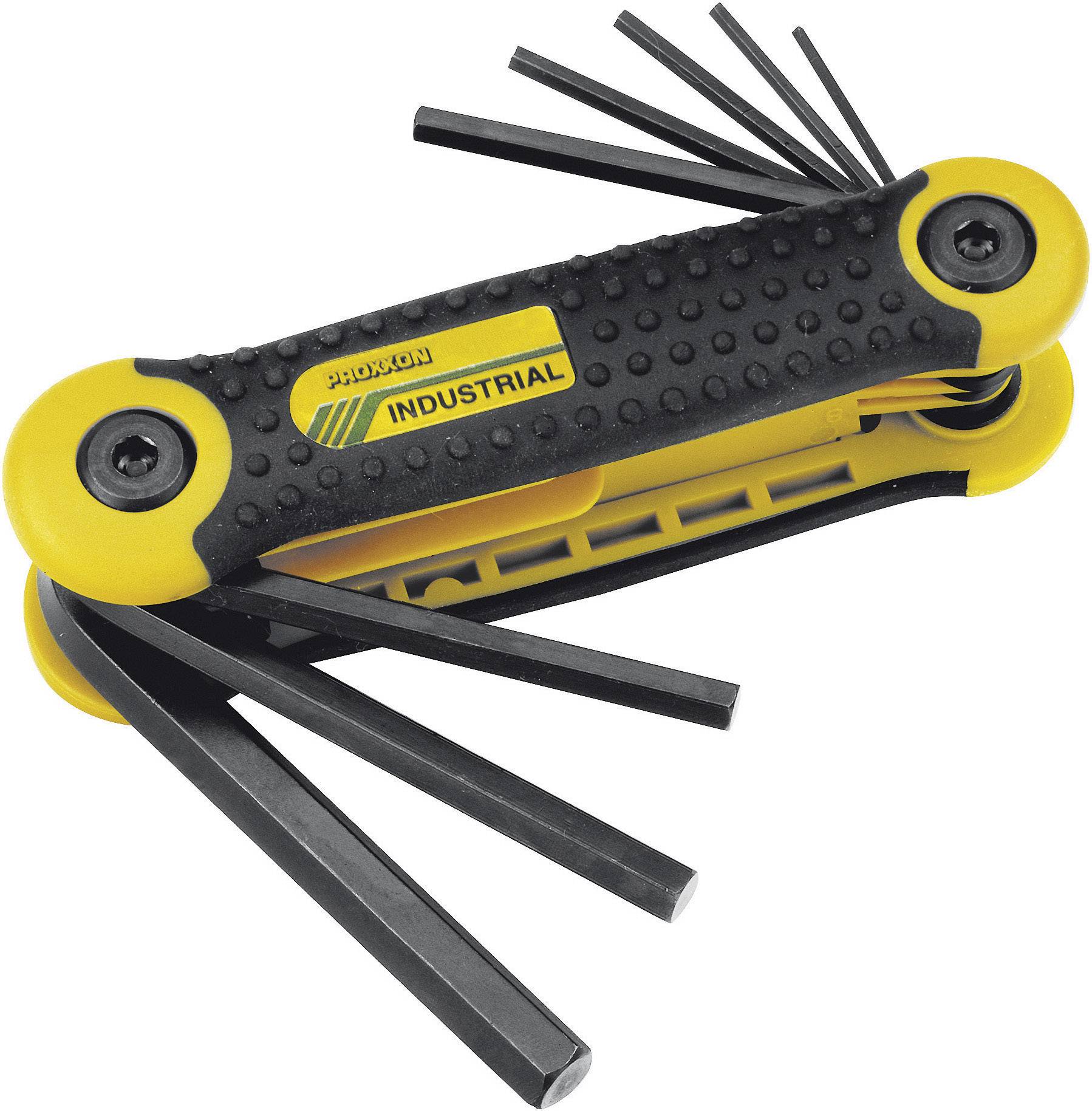 Proxxon Industrial 6 pans intérieurs Jeu de clés mâles coudées 1.5 mm, 2 mm, 2.5 mm, 3 mm, 4 mm, 5 mm, 6 mm, 8 mm 8 pièc
