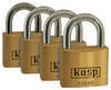 Cadenas Kasp K12520D4 or-jaune avec serrure à clé