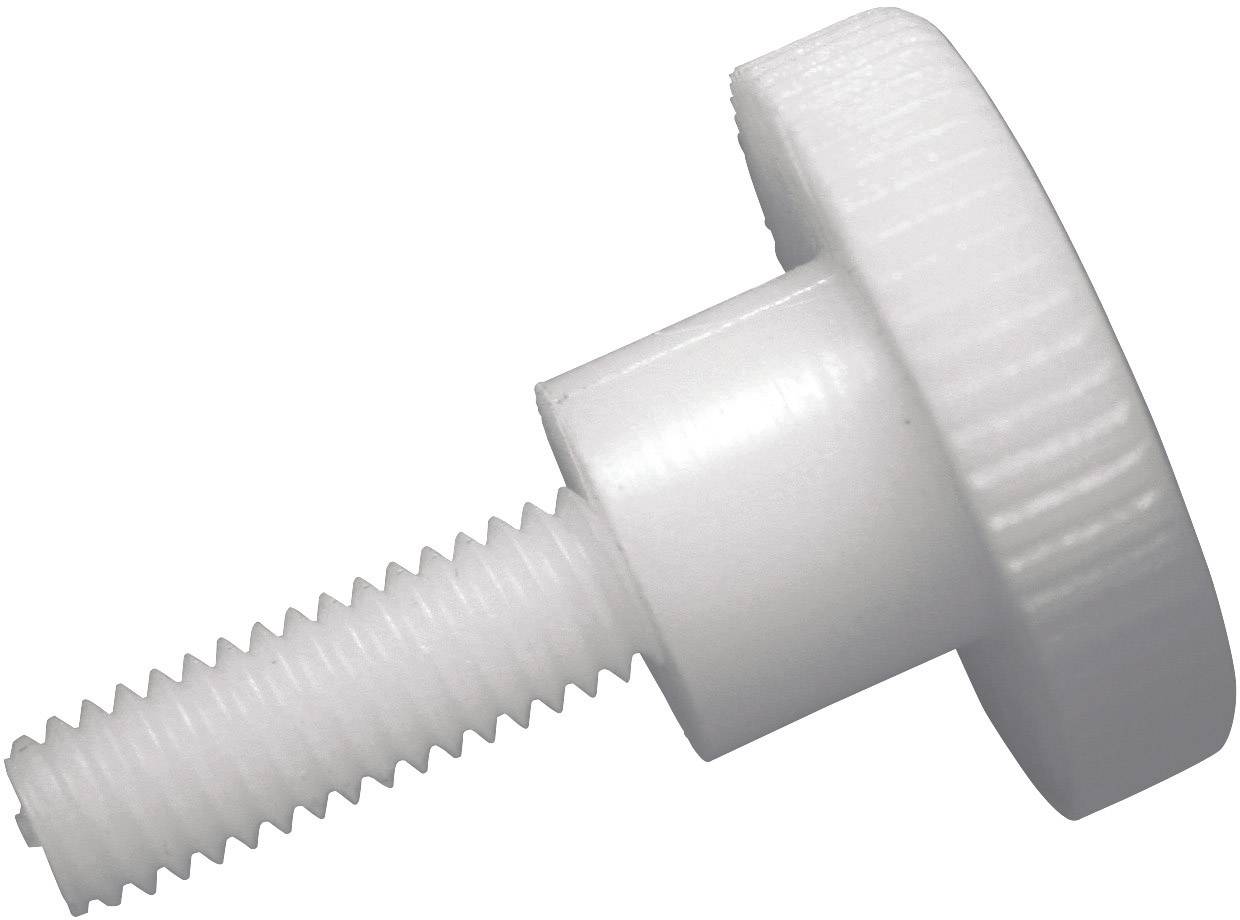 Vis moletée TOOLCRAFT 830387 10 pc(s) M4 10 mm tête moletée plastique, Polyamide N/A