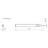 Weller 4SPI15213-1 Panne de fer à souder forme d'aiguille Taille de la panne 0.8 mm Contenu 1 pc(s)