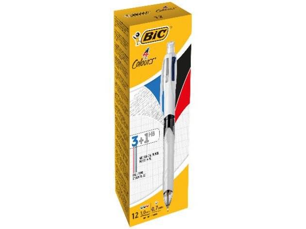 Stylo bille Bic 4 couleurs Multifonctions bille et portemines-2