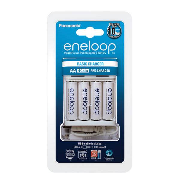 Panasonic BQ-CC61 Chargeur de piles rondes NiMH LR03 (AAA), LR6 (AA)-1