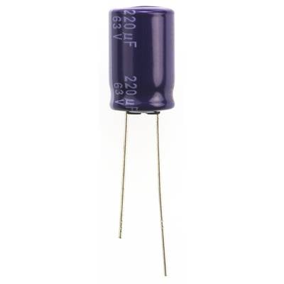 Panasonic ECA-1JM221 Condensateur électrolytique sortie radiale  5 mm 220 µF 63 V 20 % (Ø) 10 mm 1 pc(s) 