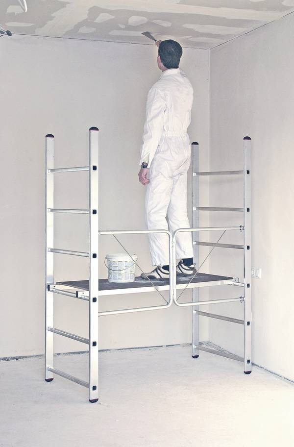 Echafaudage pliant en aluminium Krause 916198 Hauteur de travail (max.) (détails): 2,90 env. m