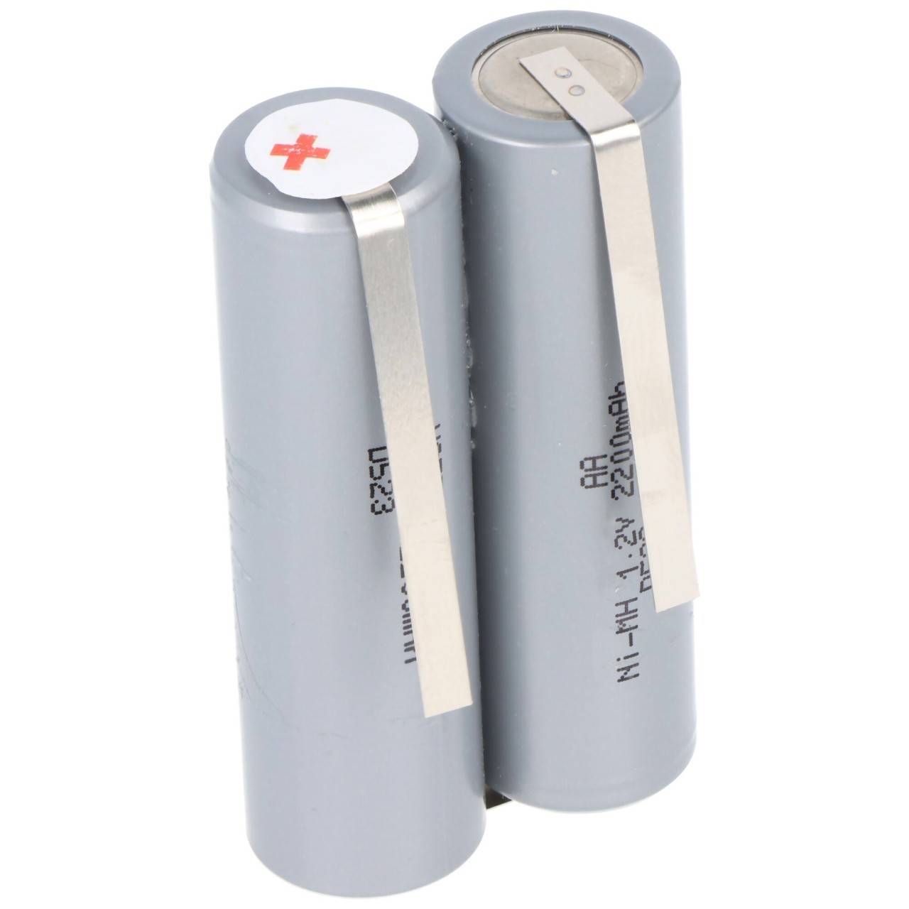 Batterie pour tondeuse à cheveux 2,4 Volt NiMH Mignon AA 2000mAh à max. 2200mAh, 49x15x28mm-0