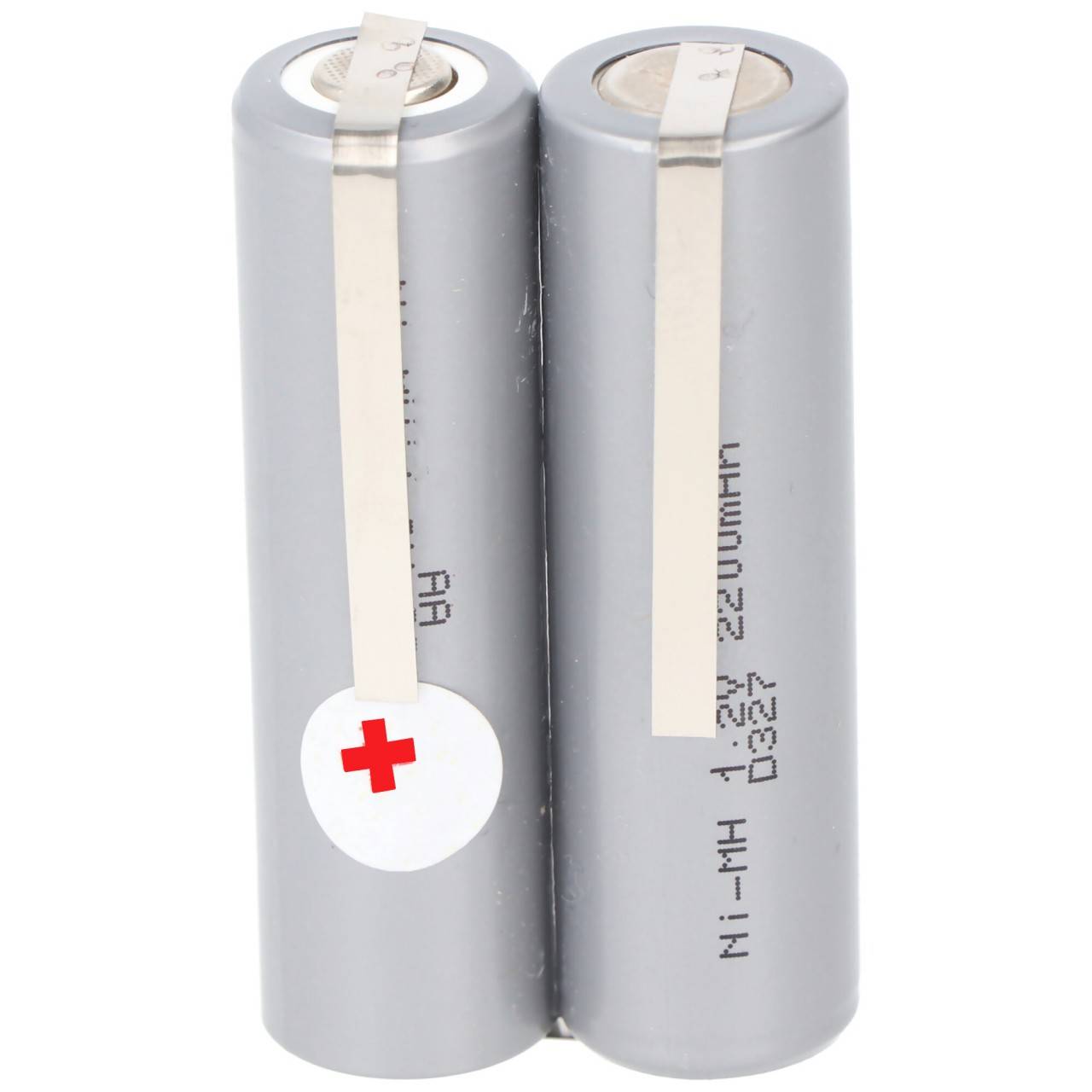 Batterie pour tondeuse à cheveux 2,4 Volt NiMH Mignon AA 2000mAh à max. 2200mAh, 49x15x28mm-1