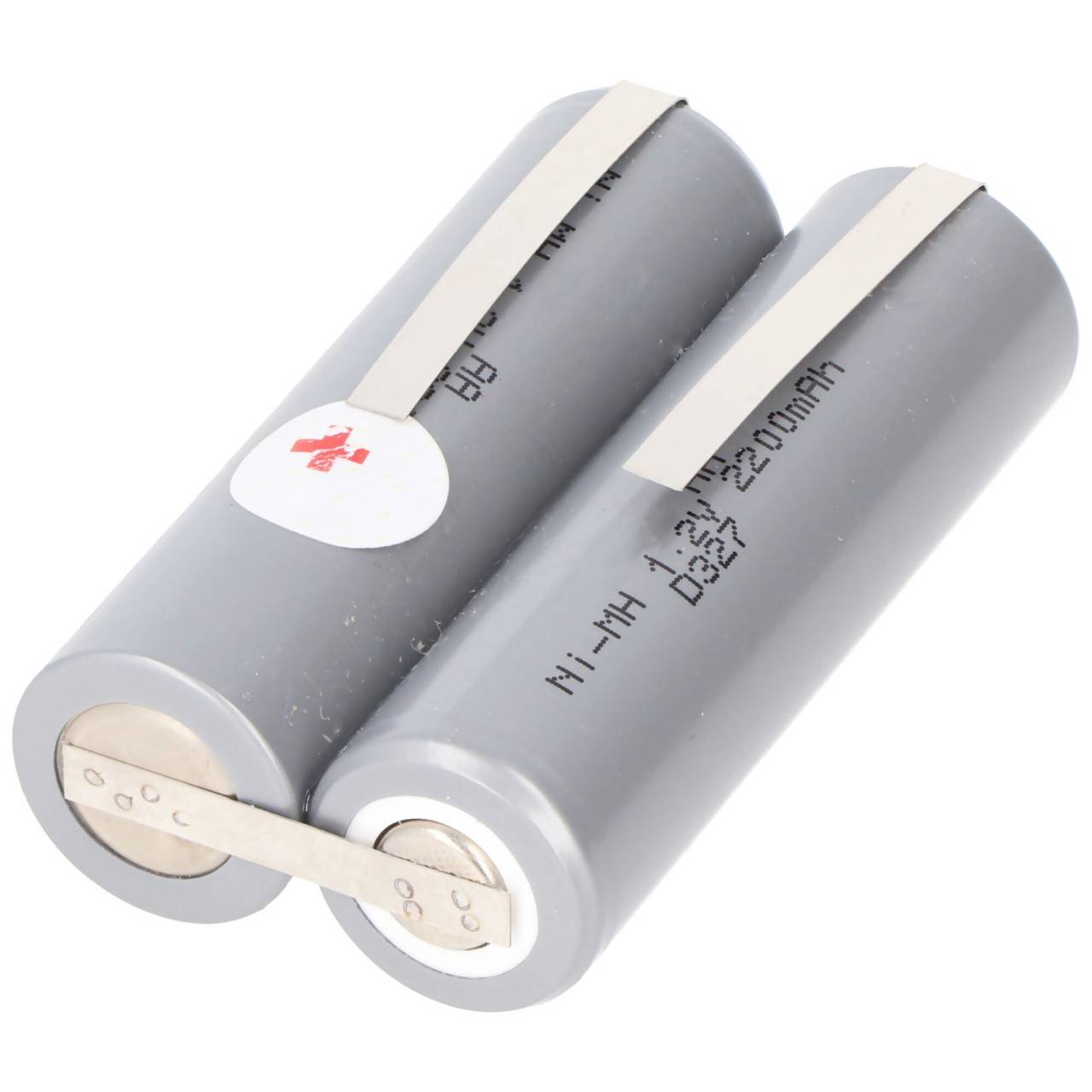Batterie pour tondeuse à cheveux 2,4 Volt NiMH Mignon AA 2000mAh à max. 2200mAh, 49x15x28mm-3