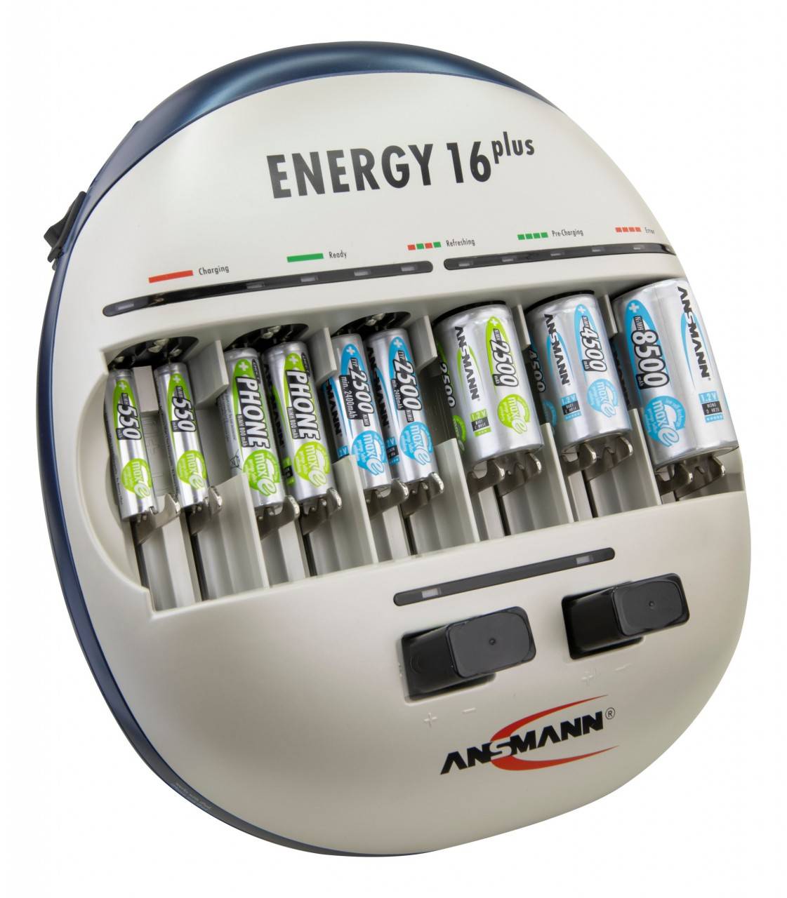 Station de charge et de maintenance Ansmann Energy 16 plus pour 1 à 12 micro-piles AAA, Mignon AA-4