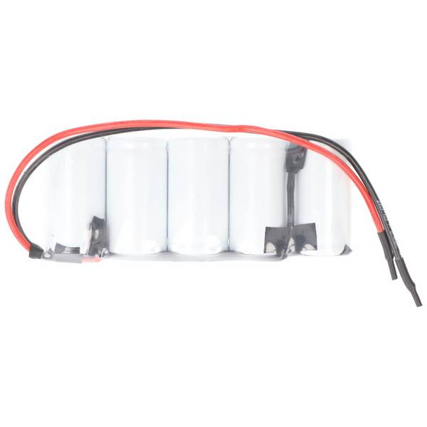 Batterie éclairage de secours F1x5 Saft VNT SC avec câble 10cm avec câble ouvert 6V, 1600mAh