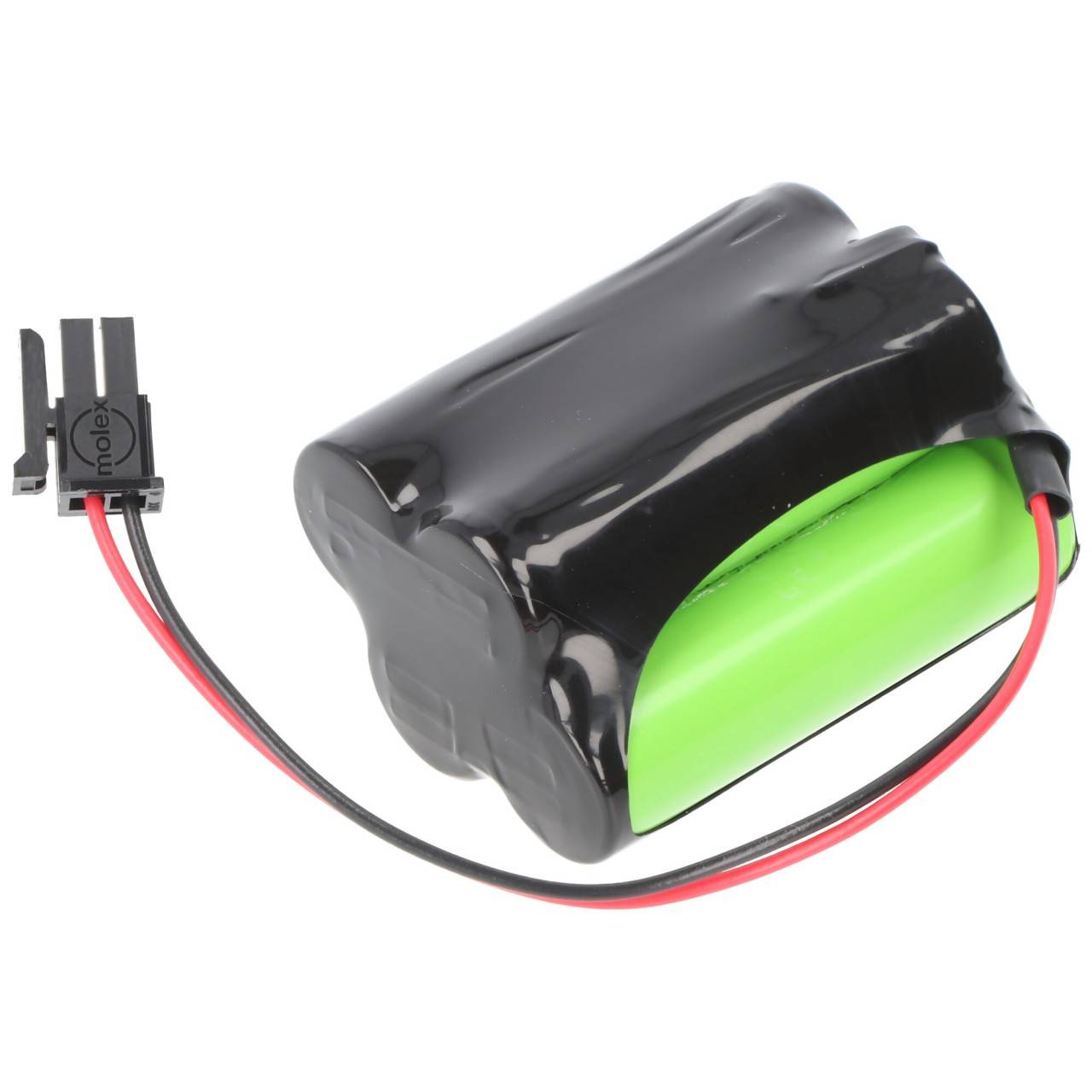 Batterie lumière de secours NiMH 4,8V 1100mAh F2 + 2 Mignon AA avec 150mm câble & prise remplace Inotec 890014-0