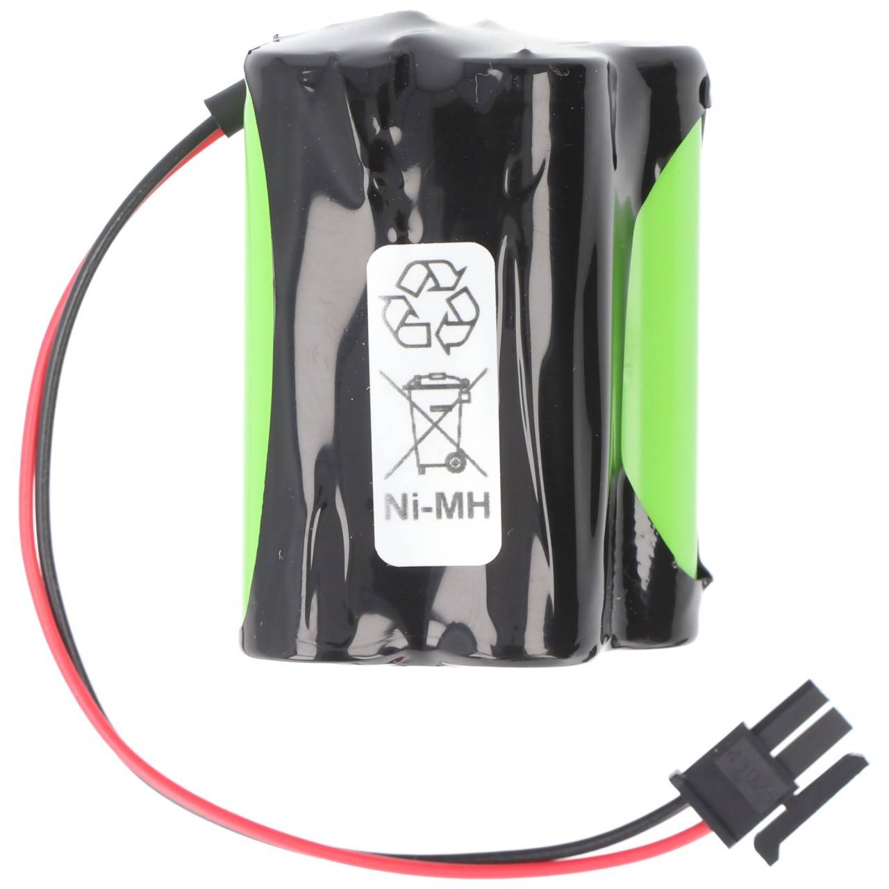 Batterie lumière de secours NiMH 4,8V 1100mAh F2 + 2 Mignon AA avec 150mm câble & prise remplace Inotec 890014-2