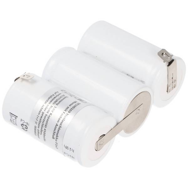 Batterie d'éclairage de secours NiCd 3.6V 4500mAh F1x3 Mono avec connexion Faston