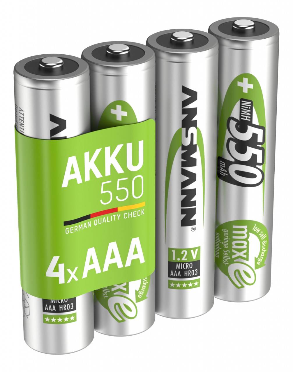 Batterie rechargeable Ansmann NiMH Micro 550mAh, blister de 4-2