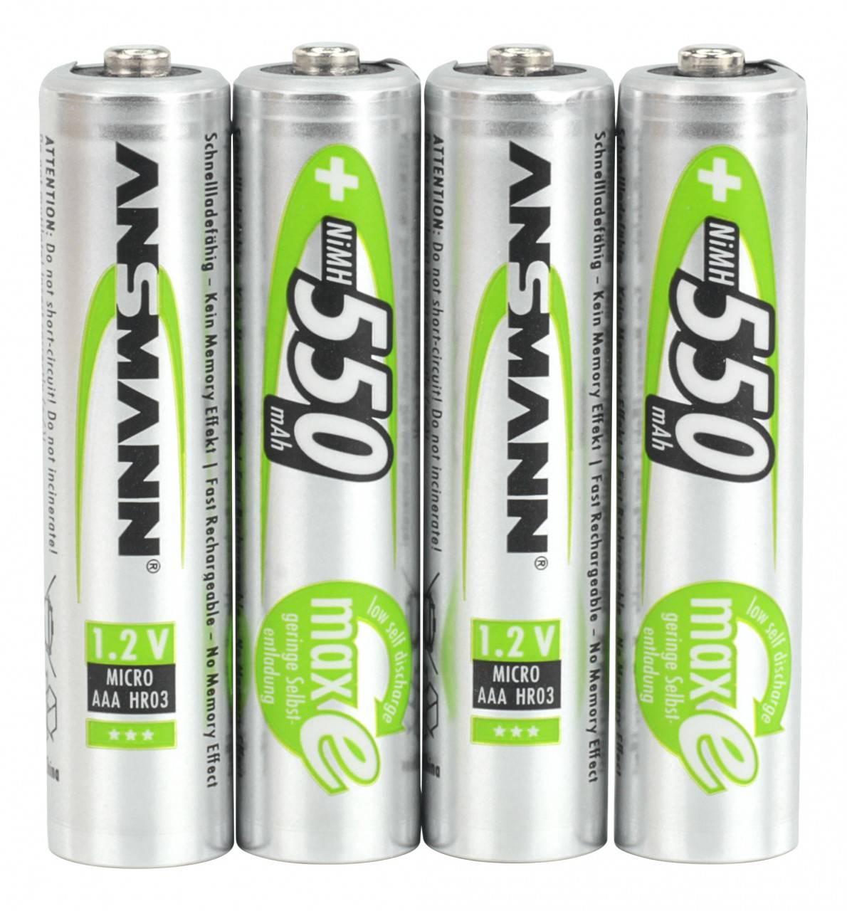 Batterie rechargeable Ansmann NiMH Micro 550mAh, blister de 4-3
