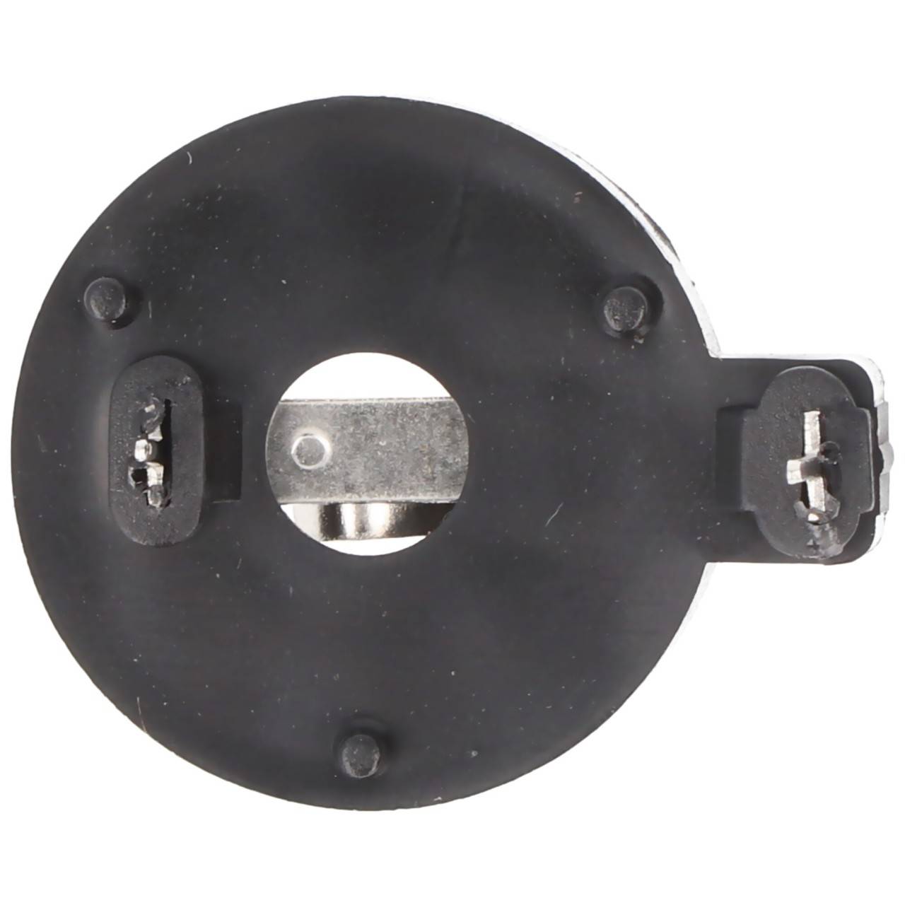 Support de pile bouton Goobay CR2012-CR2032 - max 20 mm, noir, montage PCB, horizontal (2 broches)-3