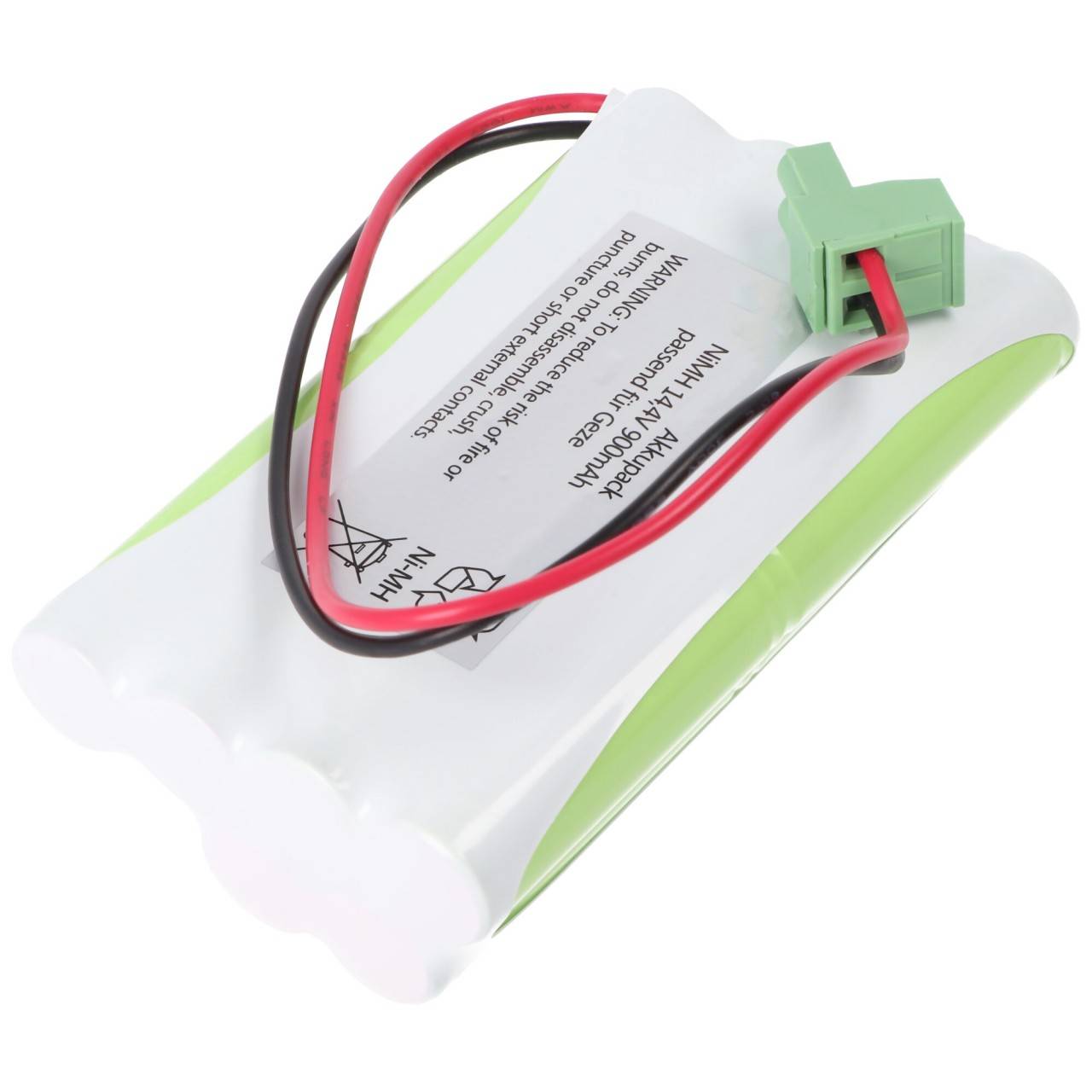 Batterie de remplacement en tant que batterie de rechange pour Pack de batteries NiCD 14,4V Geze avec câble-4
