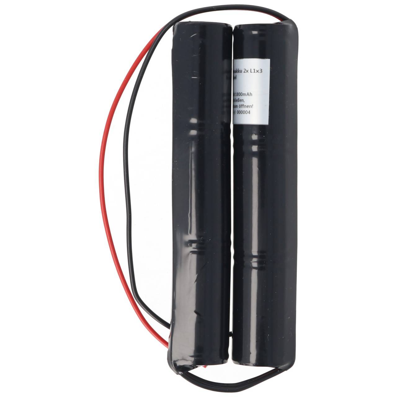 Batterie éclairage de secours NiCd 7.2V 1800mAh 2x L1x3 Sub-C avec câble 200mm-4