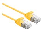 Câble patch ROLINE UTP DataCenter Cat 6A (classe EA), LSOH, slim, jaune, 0,3 m