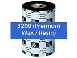 Zebra 3200 Wax/Resin ruban thermique 300 m Noir-0