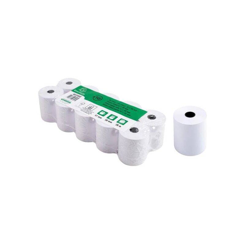 Bobines caisses Exacompta 5740120V - l 57 mm x L 11,5 m, Ø 38 mm - 1 pli(s) - Paquet de 10-0