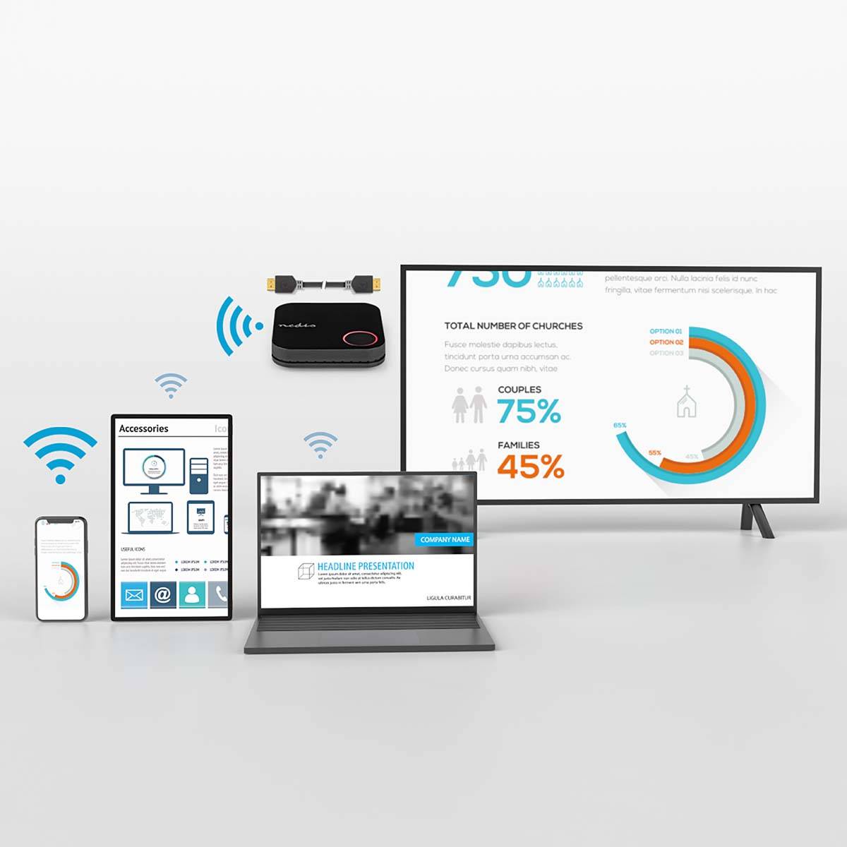 Récepteur HDMI sans Fil 4K 60Hz Wi-Fi UHD Transmetteur 30m-2