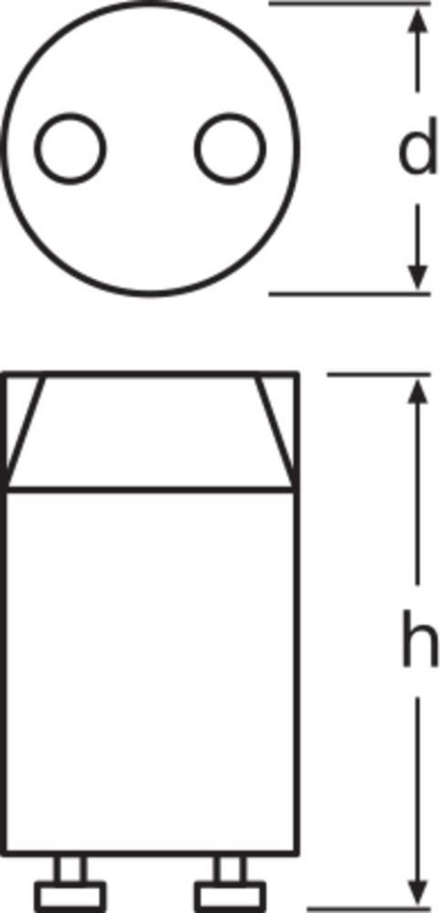 OSRAM HOMELIGHTING Starter de tube fluo ST 111 LL/220-240 16XTRY25 230 V 4 à 65 W-1