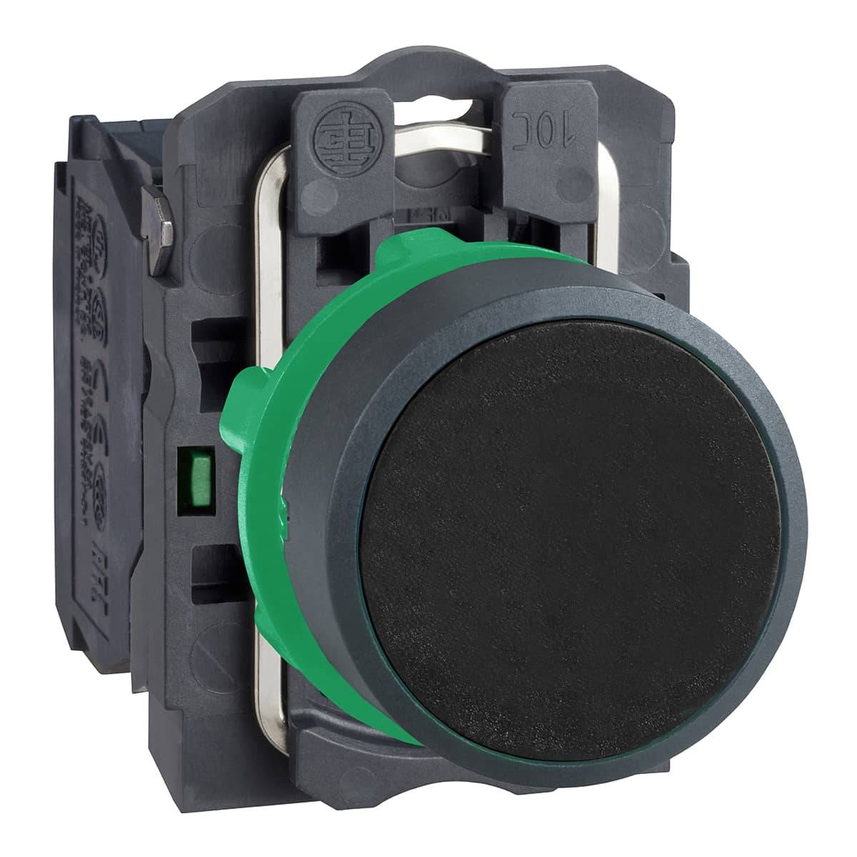 Schneider Electric XB5AA21 Harmony XB5AA21 Bouton-poussoir actionneur plat 1 bouton noir décrochage par pression 1 pc(s)-5