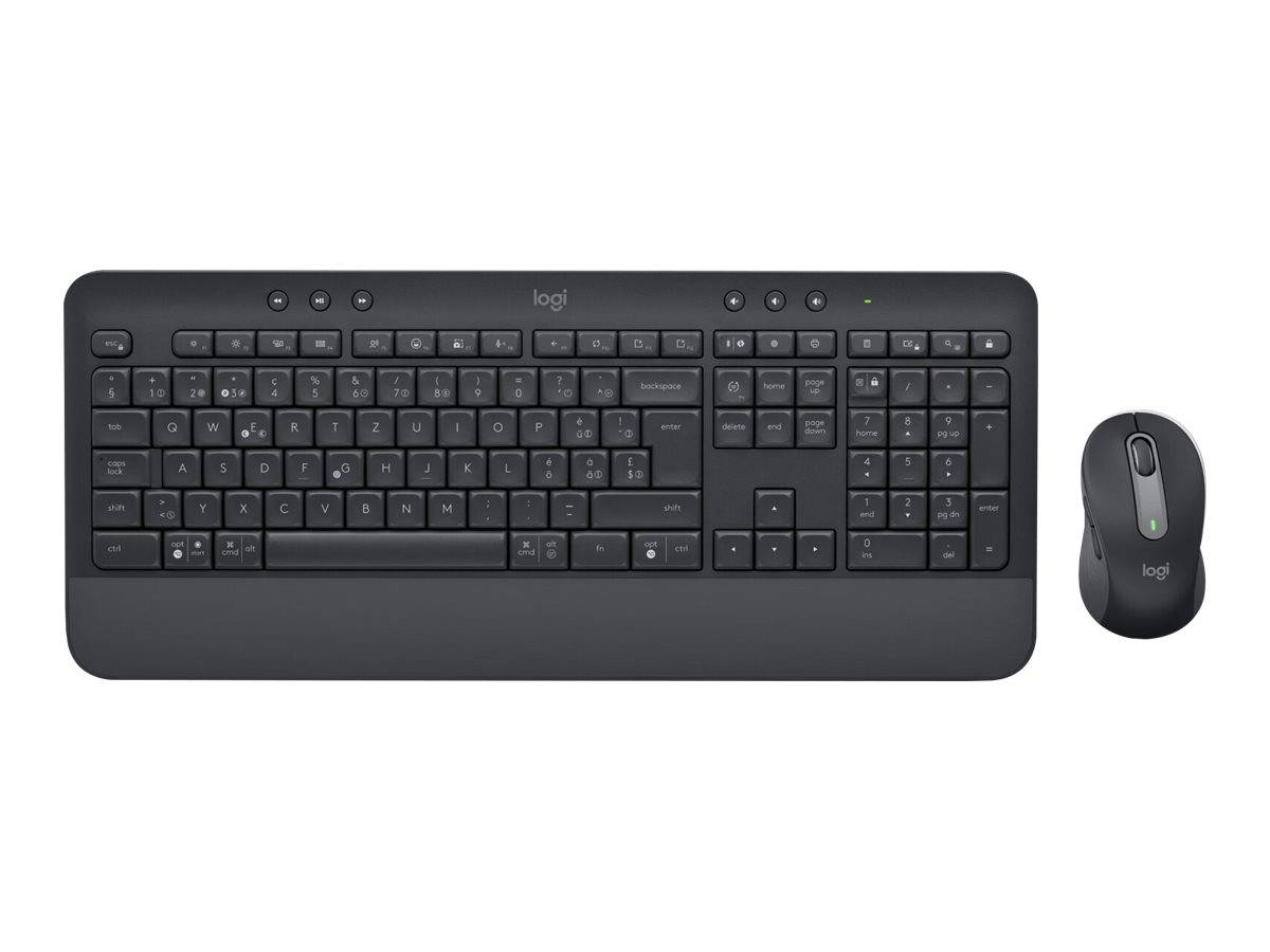 Logitech 920-011022 sans fil Clavier allemand, QWERTZ blanc repose-poignet-2