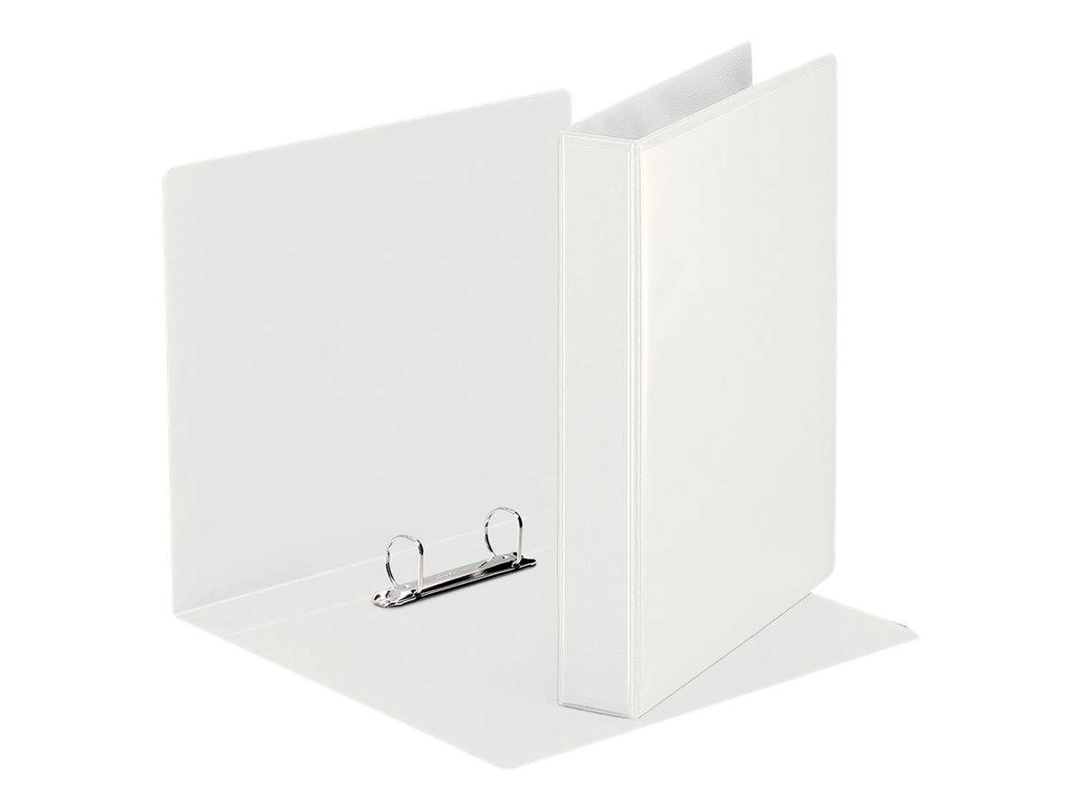 Classeur 2 anneaux cartonné Esselte personnalisable A5 - Dos 4,7 cm - Blanc-0