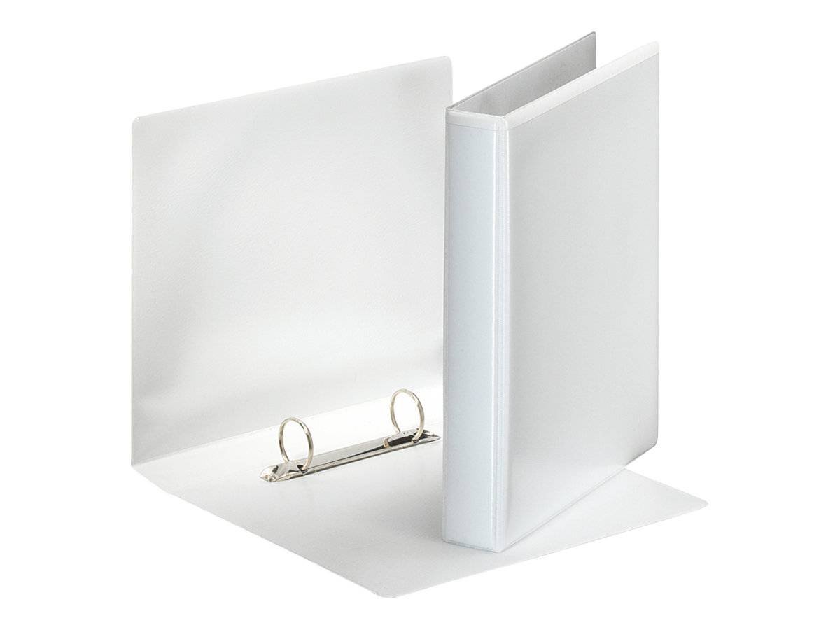 Classeur 2 anneaux cartonné Esselte personnalisable A5 - Dos 4,7 cm - Blanc-1