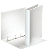 Classeur 4 anneaux cartonné Esselte personnalisable A4 - Dos 4,5 cm - Blanc-2