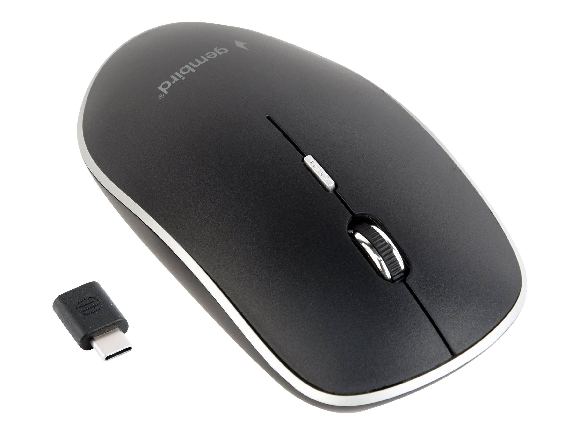 Gembird MUSW-4BSC-01, Ambidextre, Optique, RF Wireless + USB Type-C, 1600 DPI, Noir-0