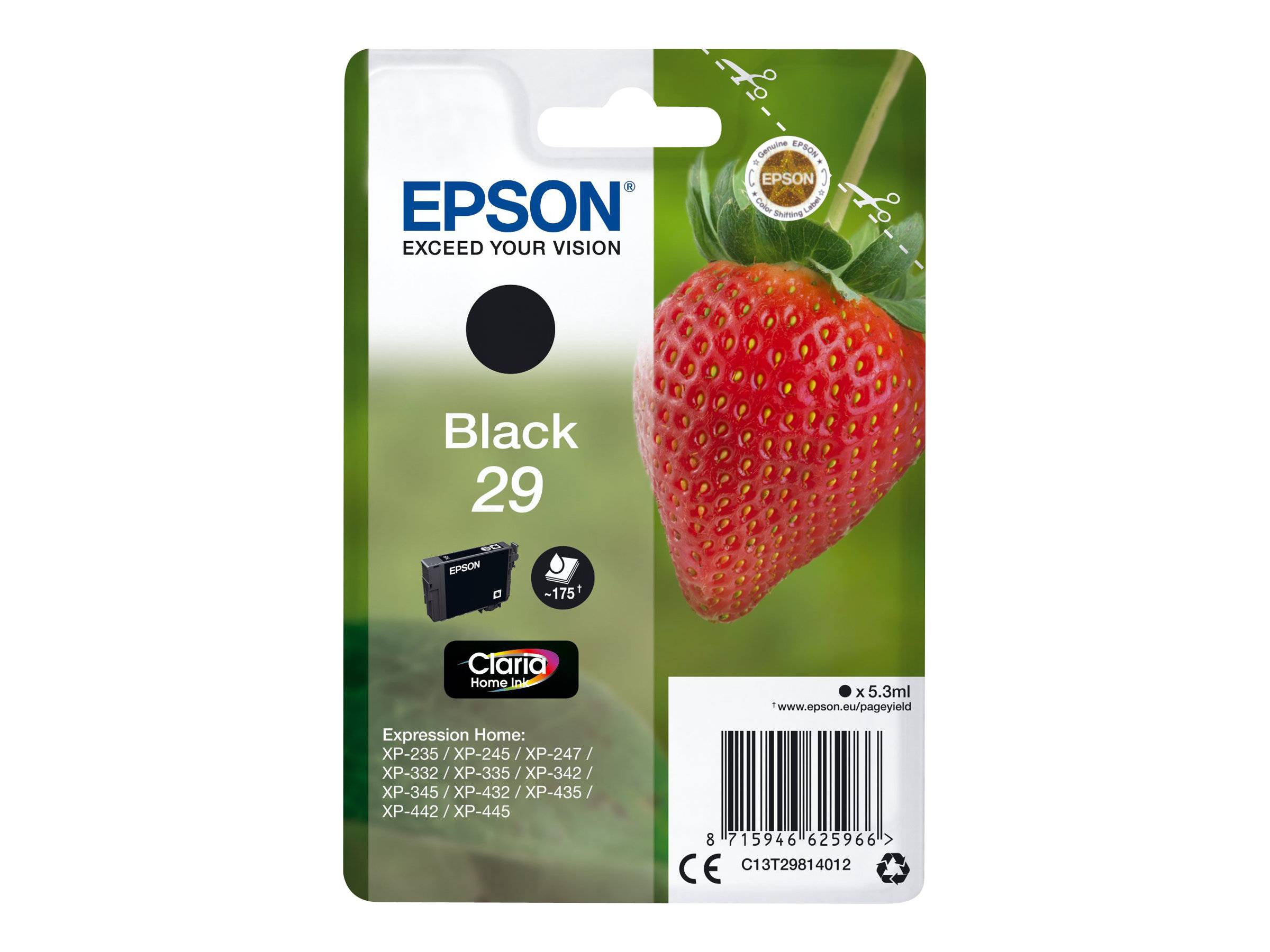 EPSON 4LB Cartridge Fraise Ink Claria Home Black w/s-0