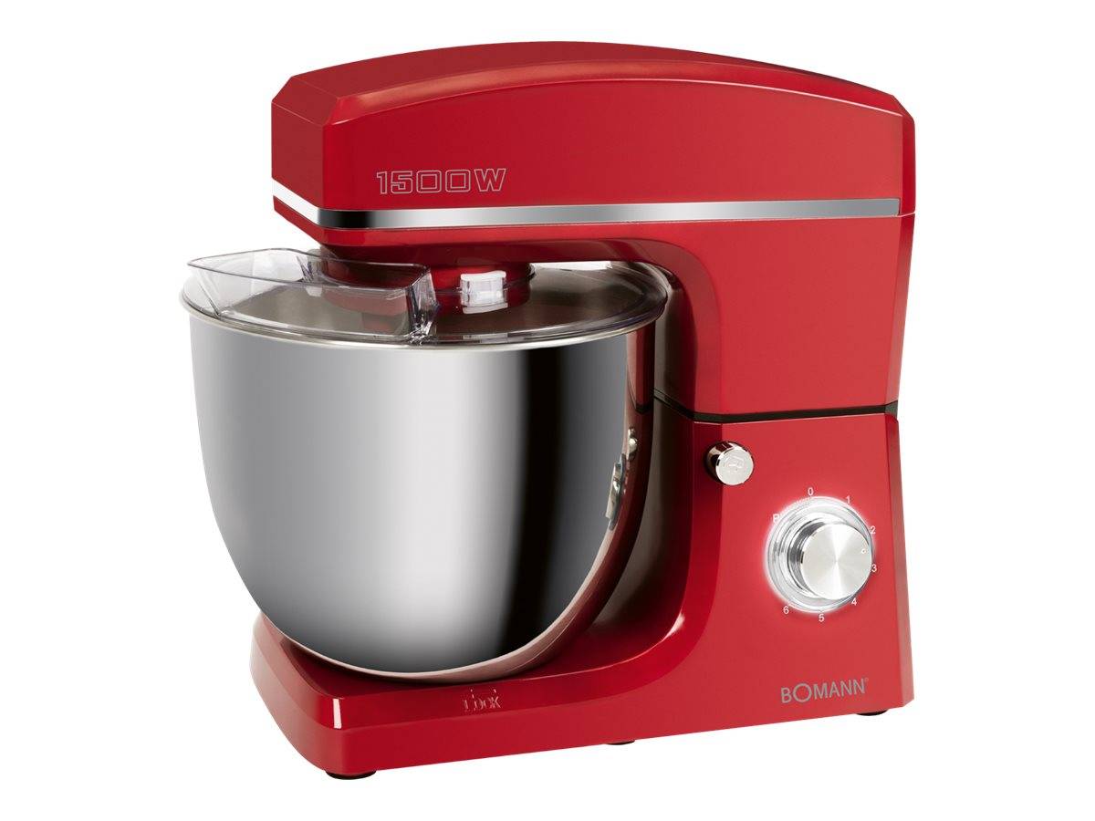 Robot pétrin multifonction 10L 1500W Bomann KM 6036 CB Rouge-0