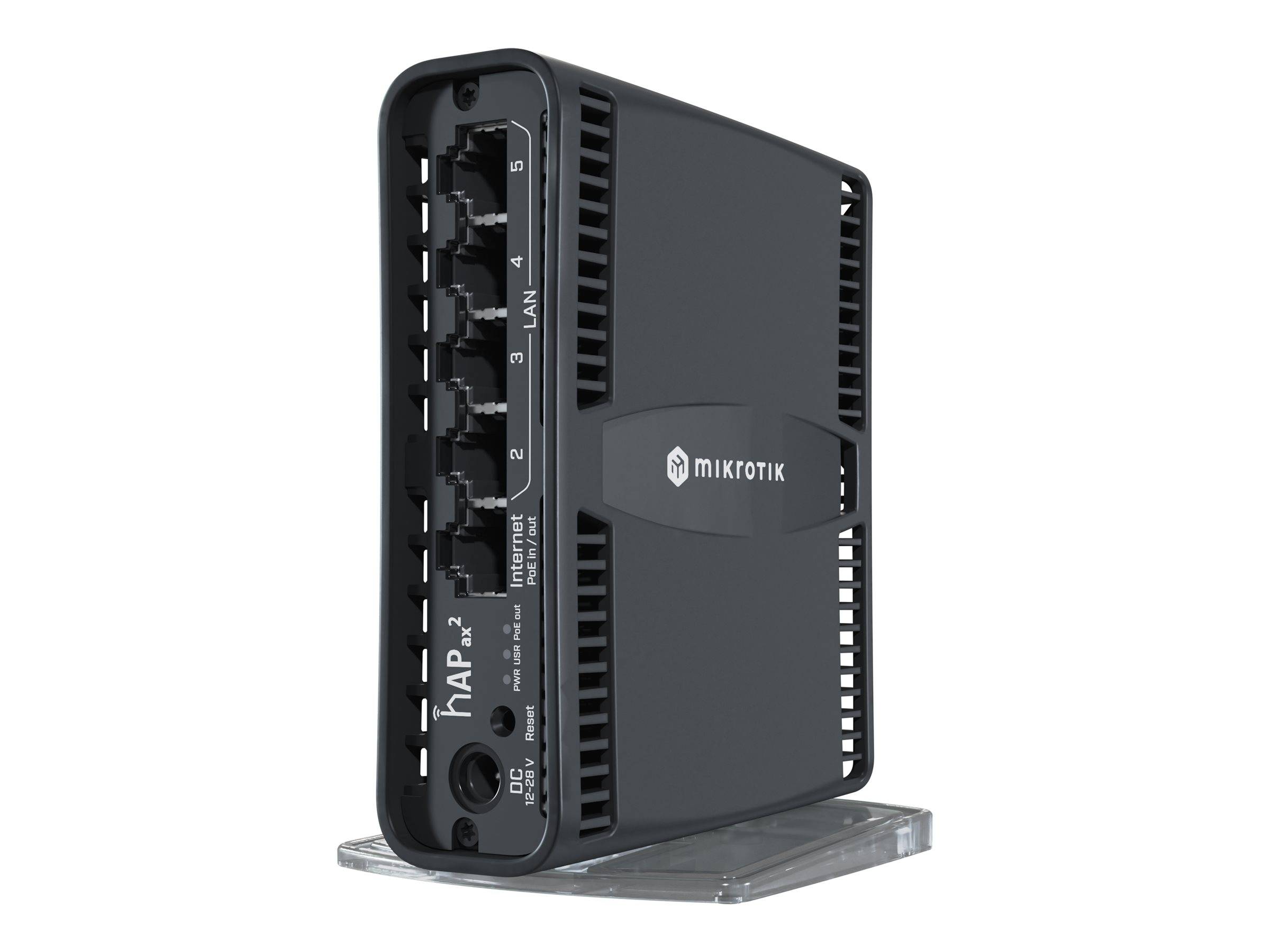 Mikrotik hAP ax2 routeur sans fil Gigabit Ethernet Bi-bande (2,4 GHz / 5 GHz) Noir-0