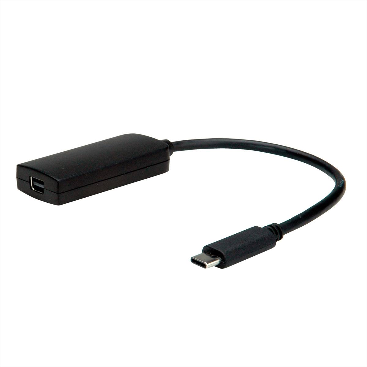 VALUE Adaptateur USB 3.2 Gen 2 type C - Mini DisplayPort, v1.2, noir-2