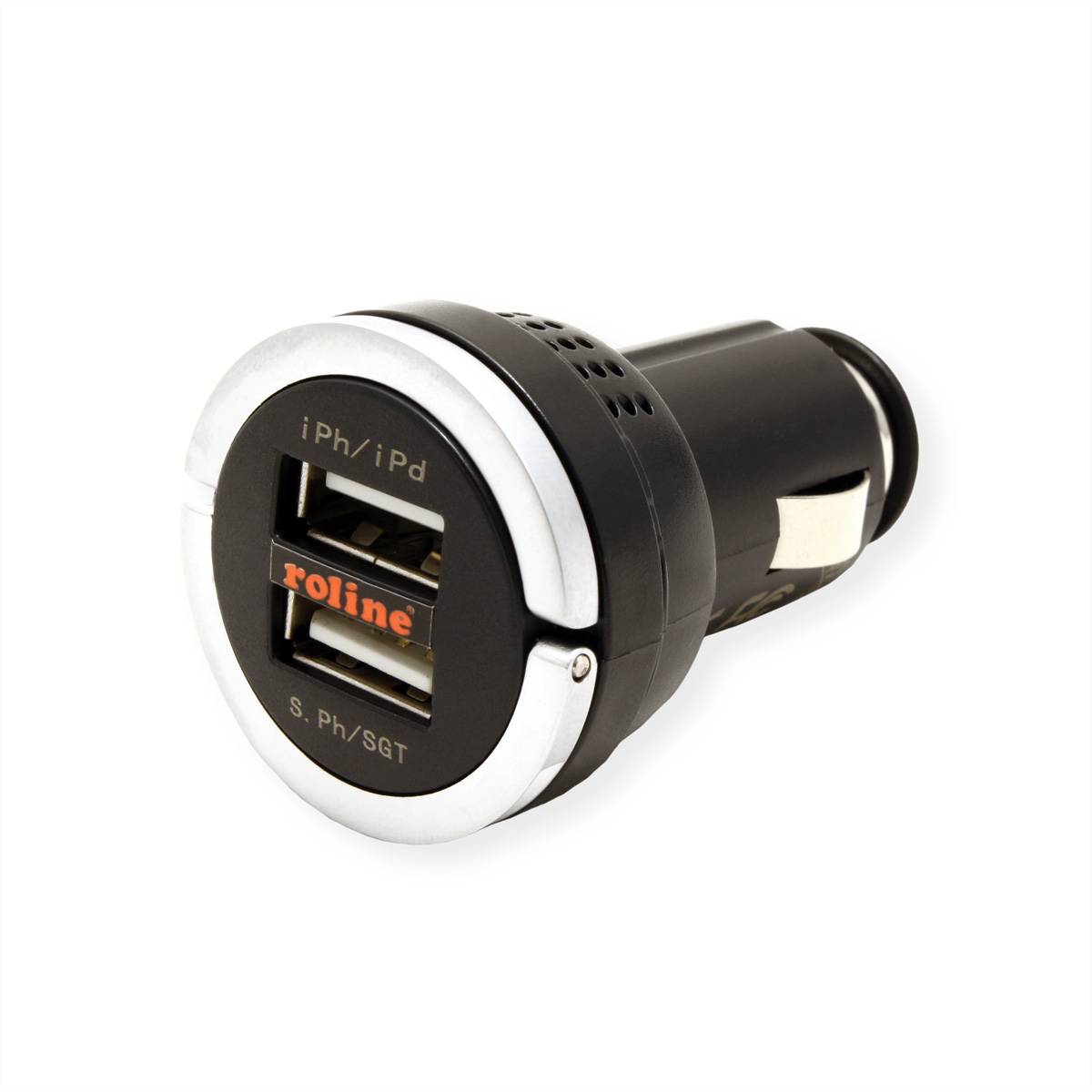 Roline Chargeur USB 15 W USB noir pour voiture-3