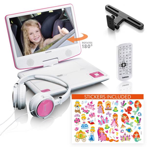 Lecteur DVD Portable 9" avec Port USB / SD / Jack 3.5mm Multi-langues